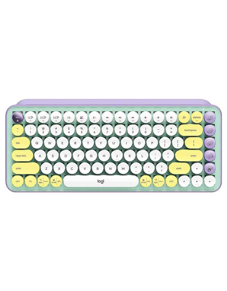 Logitech POP Keys Wireless Mechanical Keyboard with Customizable Emoji
