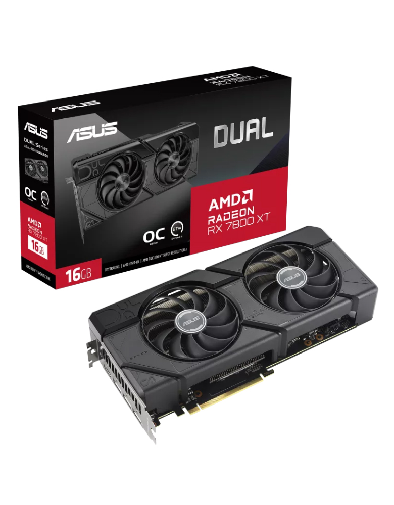 ASUS Dual Radeon RX 7800 XT OC Edition 16GB GDDR6