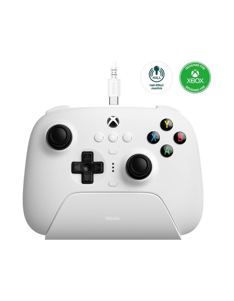 8BitDo Ultimate 3-Mode Hall Effect Controller for Xbox, Windows, Android  White