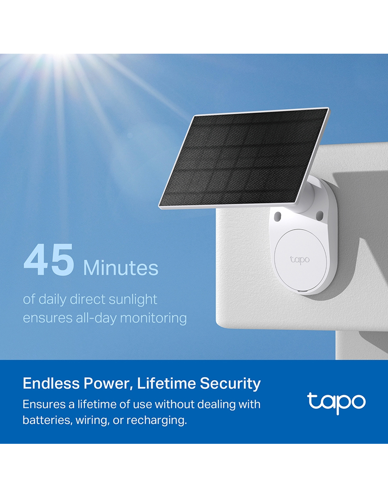 TP-Link Tapo C410 Kit 2K Color Night Vision Solar-Powered Security Camera  Kit